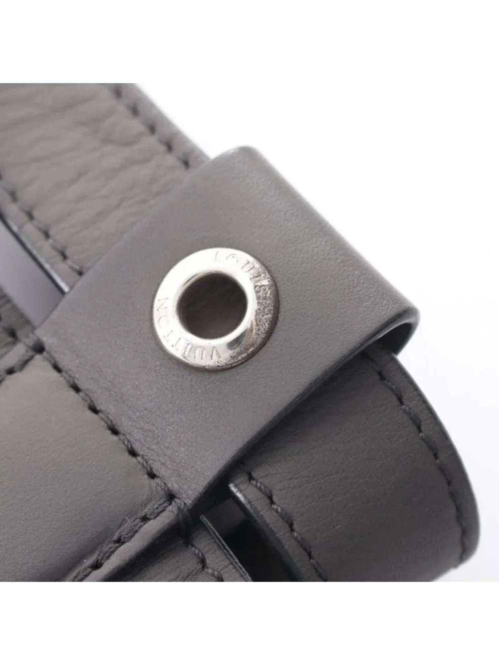 Louis Vuitton Backpack Charcoal Gray Multi Leather Randonnee GM